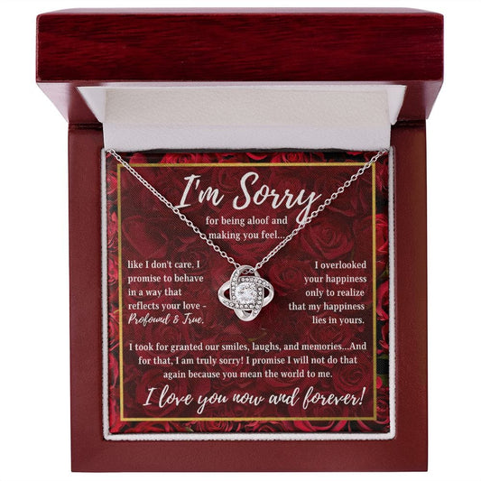 I'm Sorry | My Happiness Lies in Yours (Love Knot Necklace)