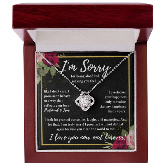 I'm Sorry | My Happiness Lies in Yours (Love Knot Necklace)