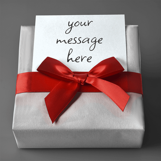 Elevate your presentation with Gift Wrap and Personalized Message