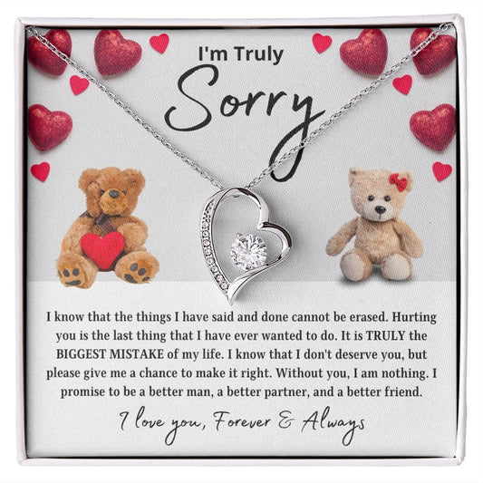 I'm Truly Sorry | I Don't Deserve You (Forever Love Necklace)