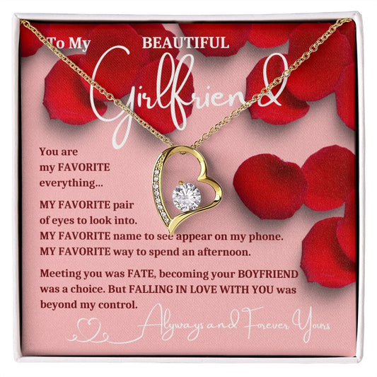 To My Beautiful Girlfriend | Fate | From Boyfriend Valentine (Forever Love Necklace)